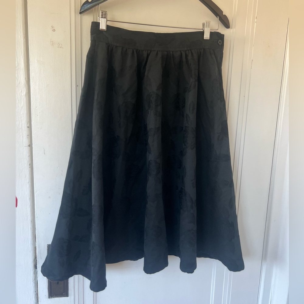 Vintage black knee length skirt